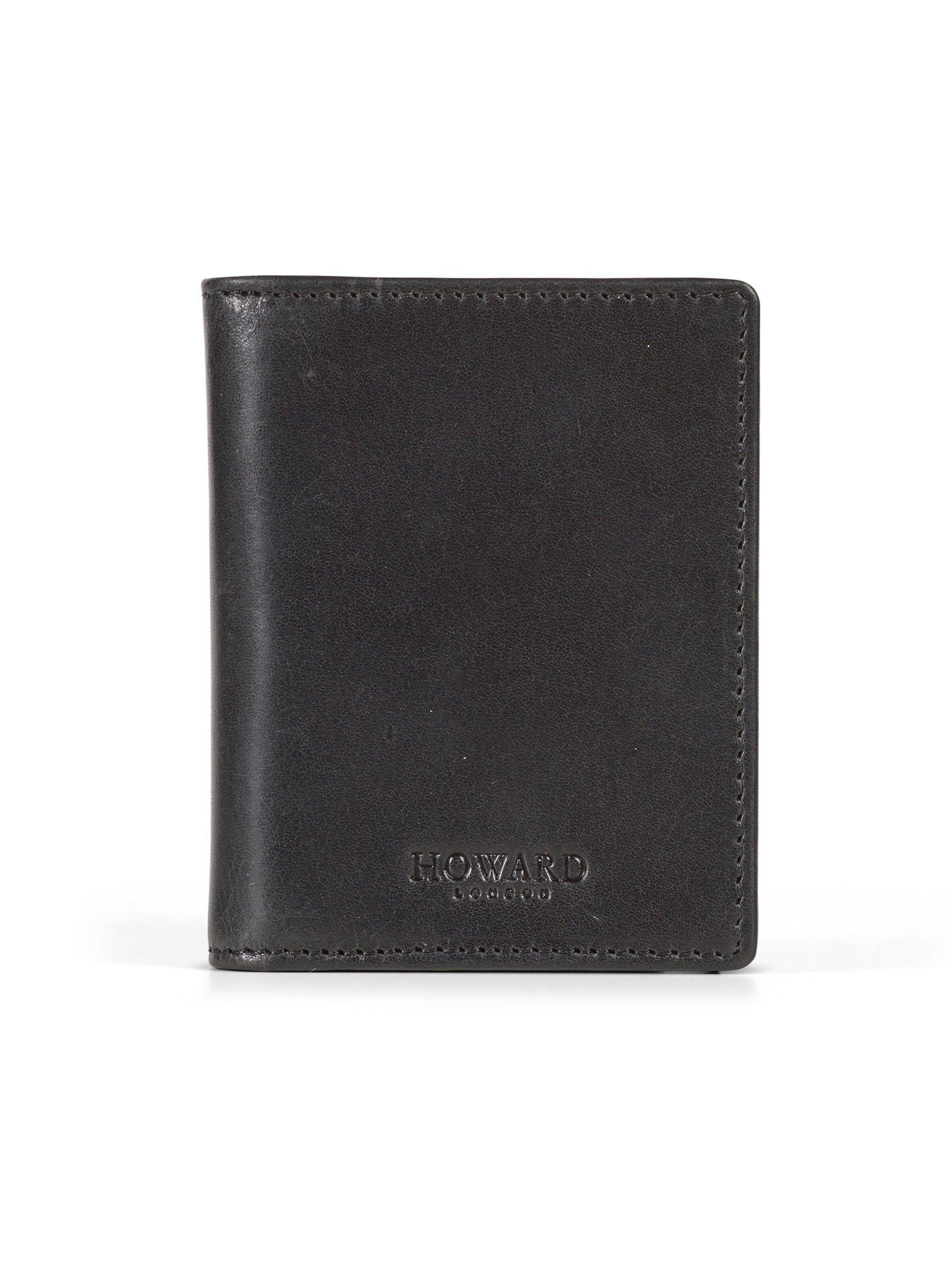 Howard London Portemonnaie 'Metalcase Cardwallet Black'‌‌‌‌‌‌ in Schwarz: Vorderseite