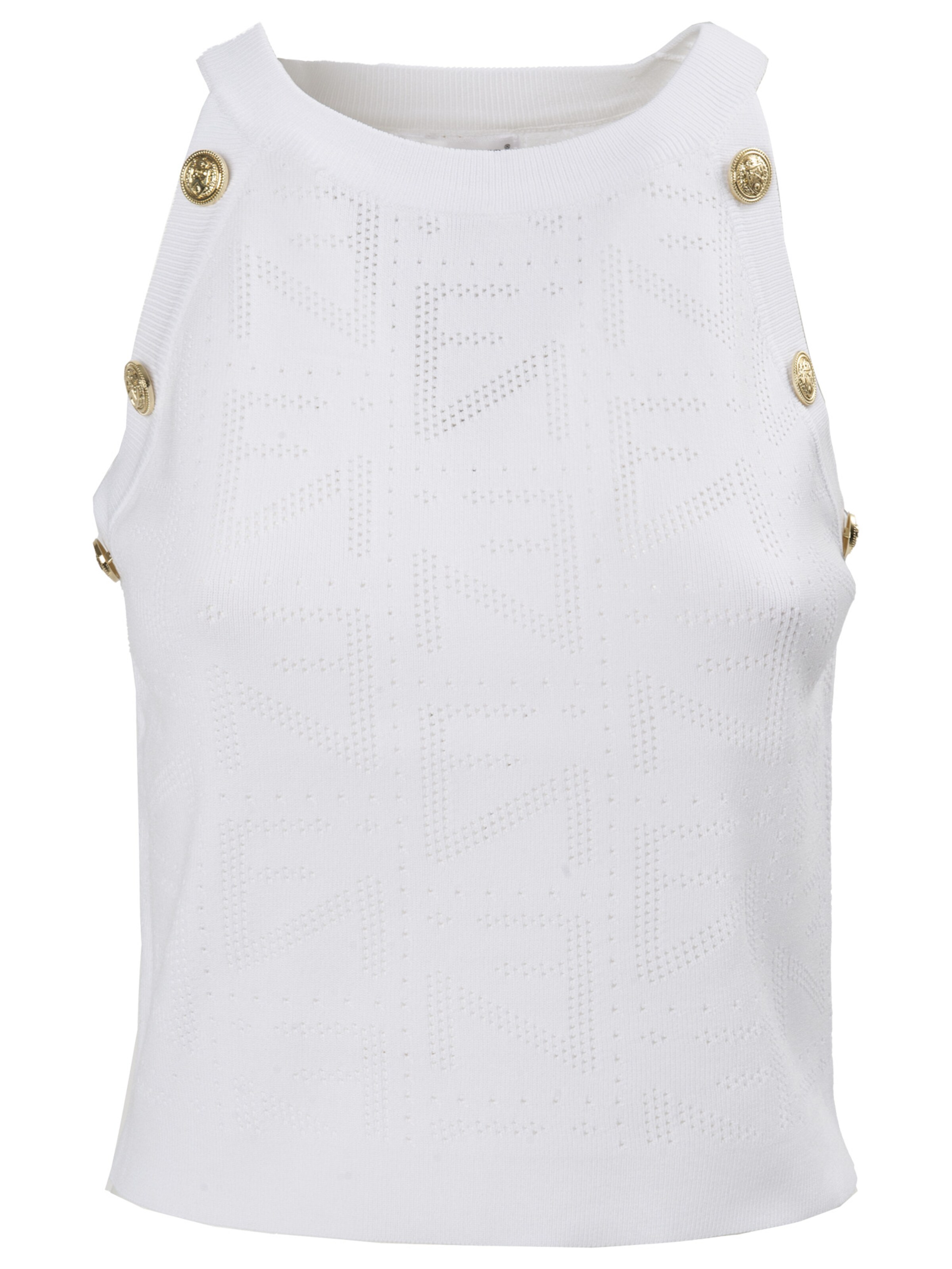 Influencer Knitted top in White: front