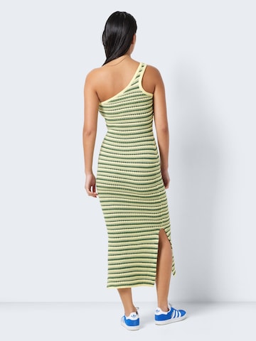 Noisy may Knitted dress 'Dee' in Green