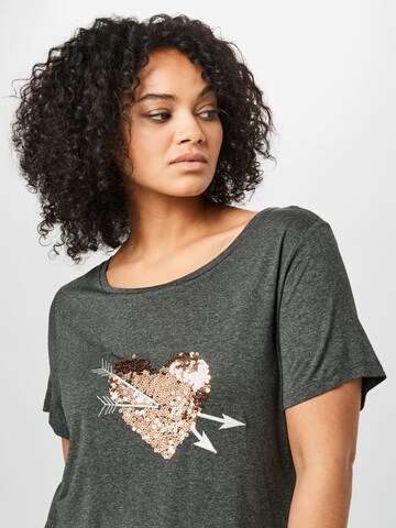 ABOUT YOU Curvy Tričko 'Abby Shirt' – šedá