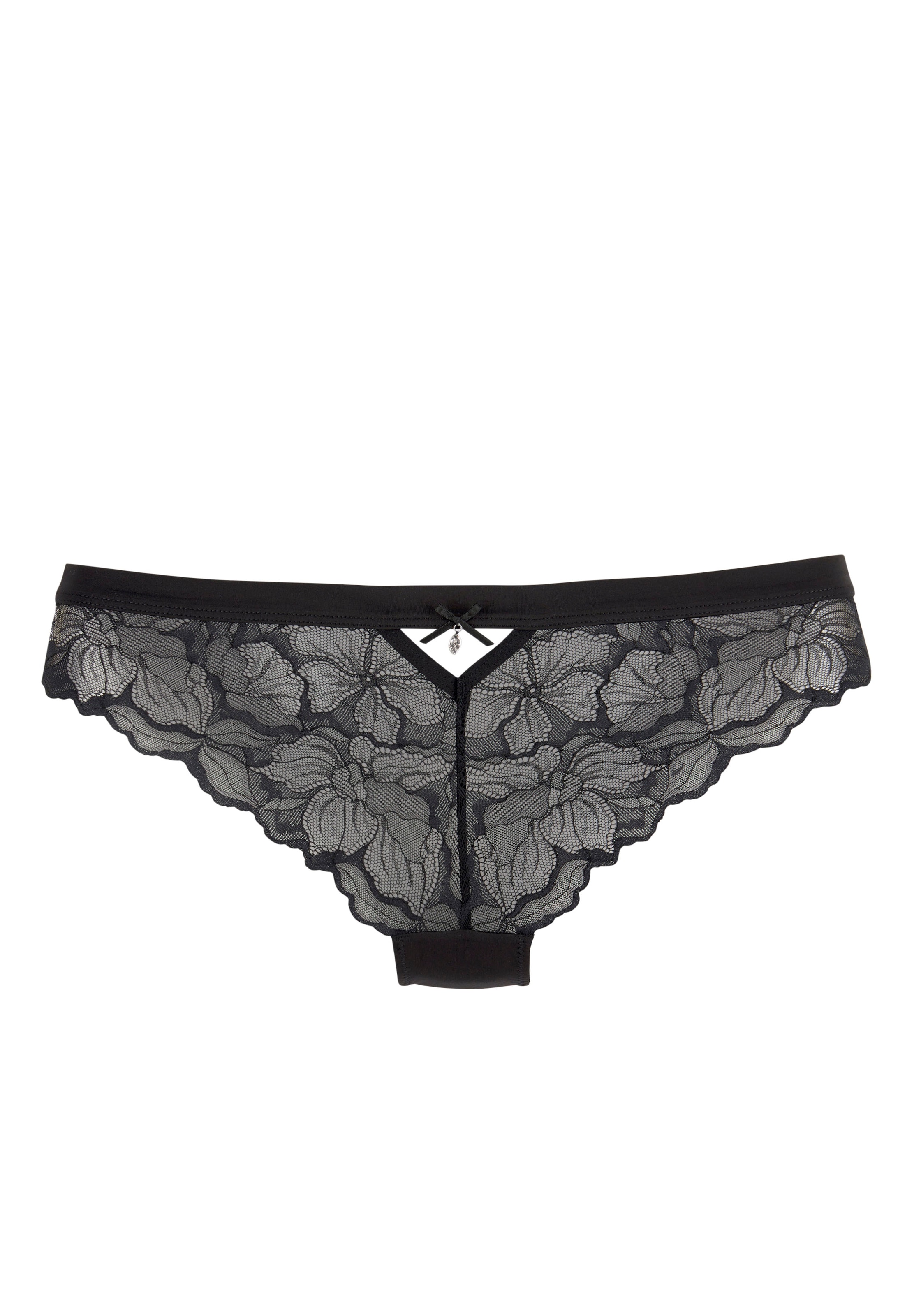 LASCANA Στρινγκ 'Tanga' σε μαύρο: μπροστά