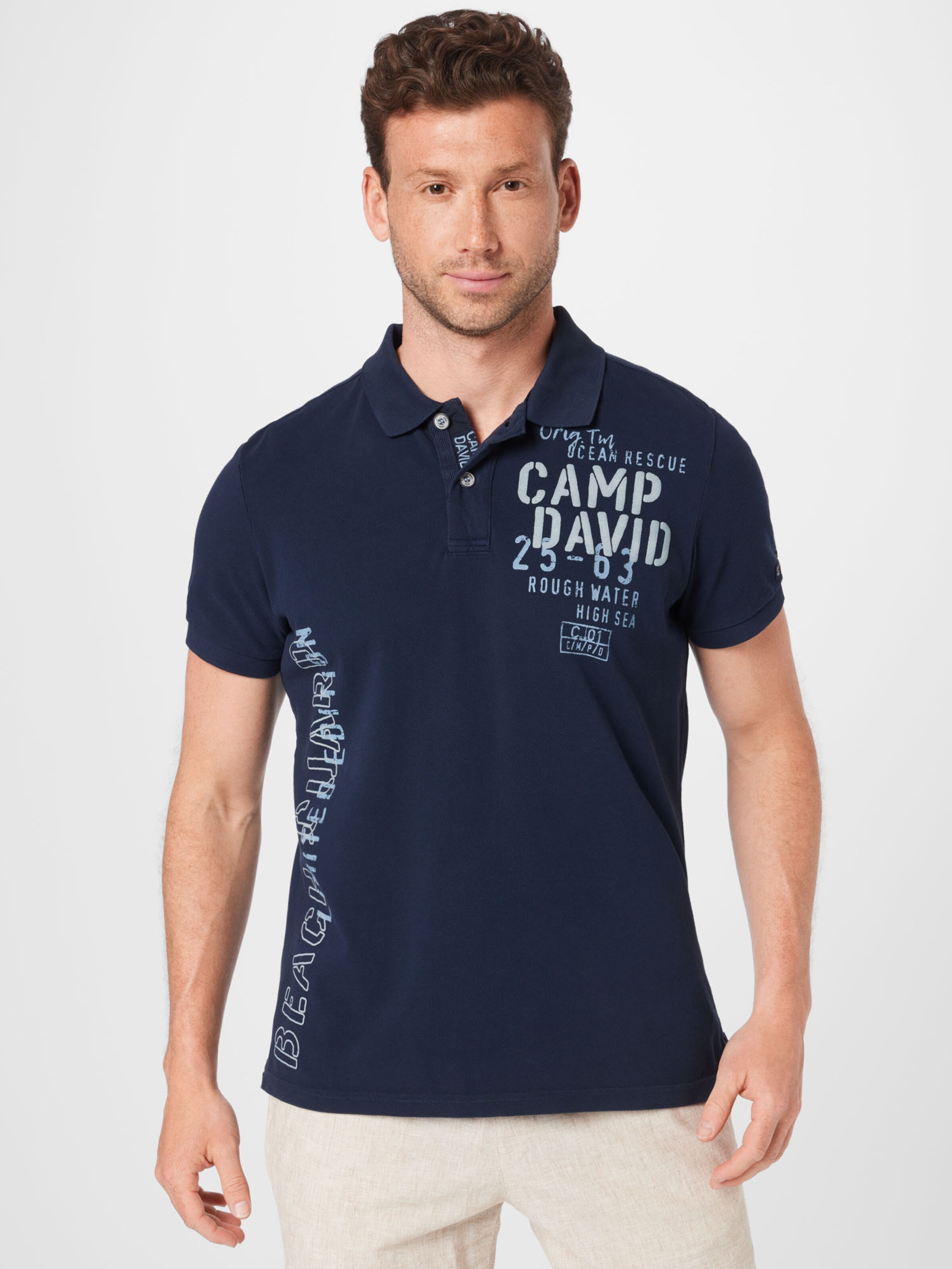 Männer Große Größen CAMP DAVID Poloshirt in Navy, Hellblau - SB68109 Männer Große Größen CAMP DAVID Poloshirt in Navy, Hellblau - SB68109