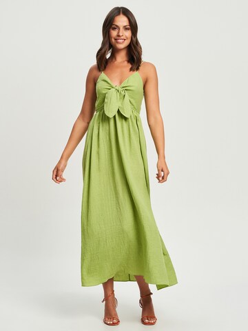 Rochie de la Sável pe verde