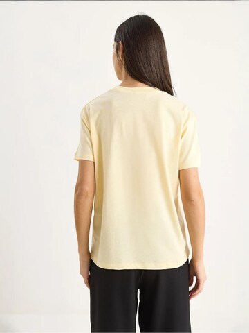 T-shirt Bianco Lucci en jaune
