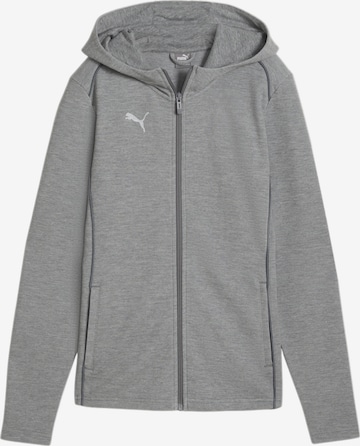 PUMA Sportsweatjacke in Grau: Vorderseite