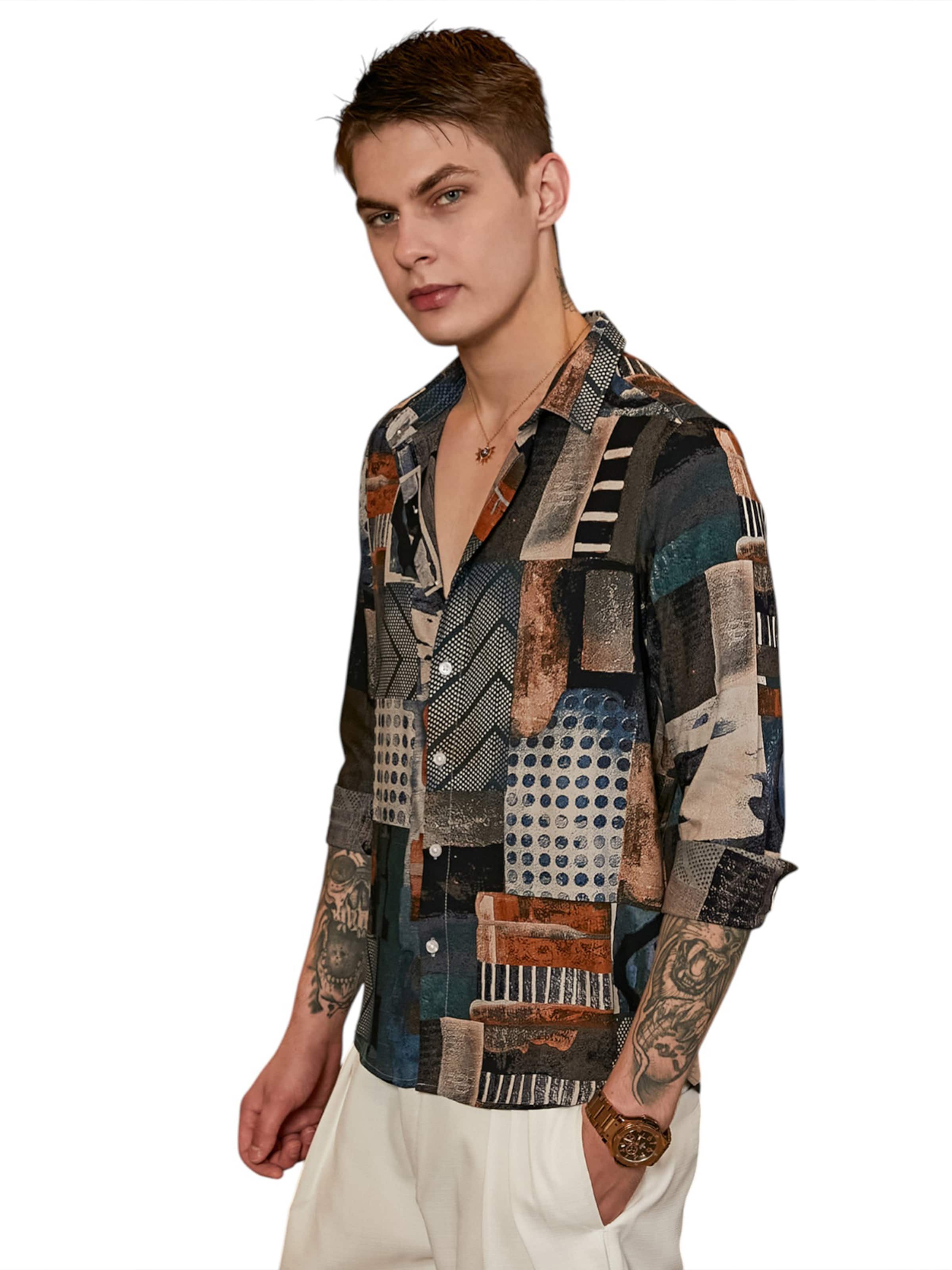 Regular fit Camicia 'Emmalyn' di Campus Sutra in nero