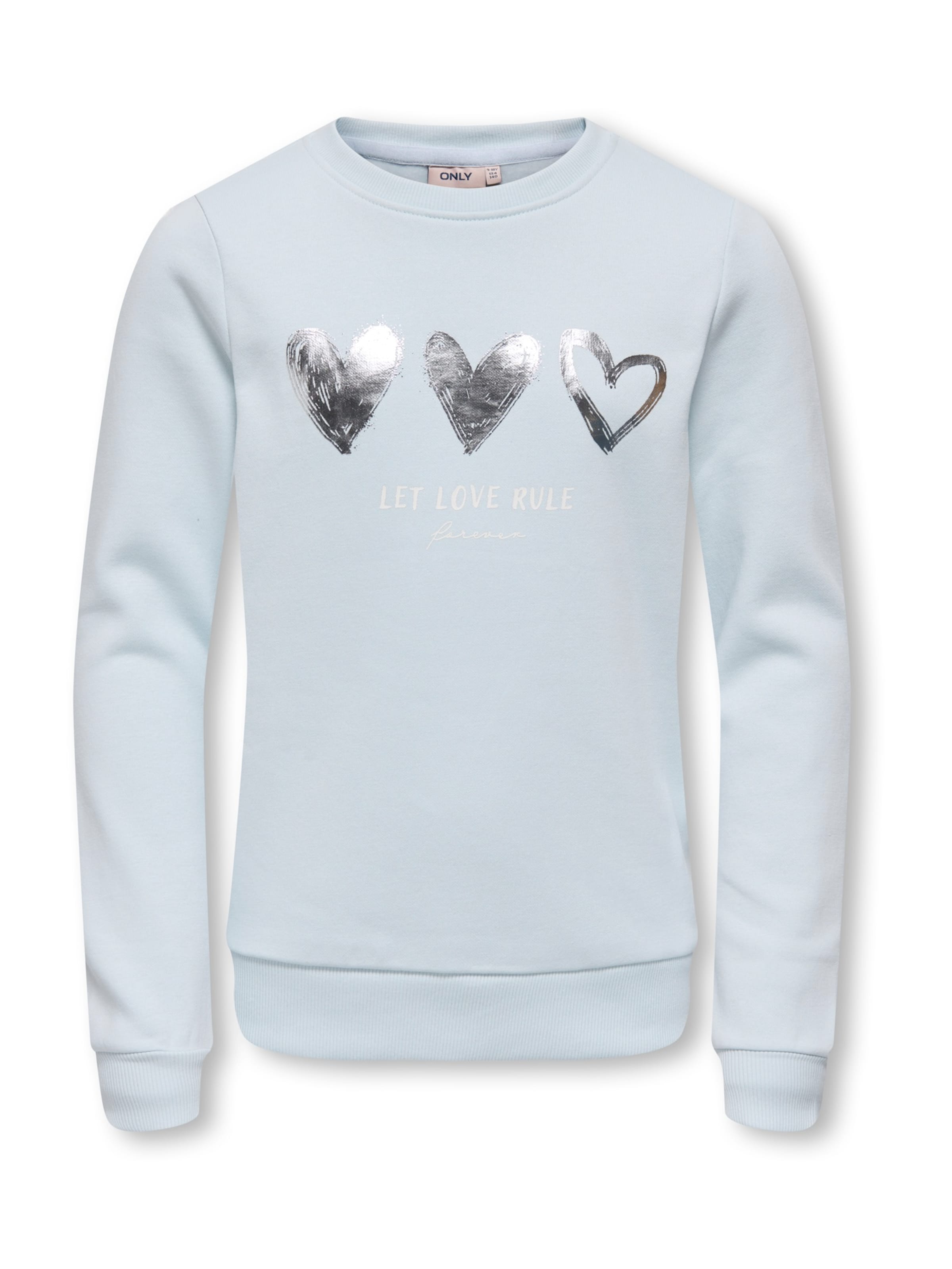 ONLY GIRLS Sweatshirt 'KOGMARY' i blå: framsida