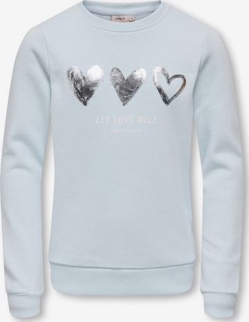 ONLY GIRLS Sweatshirt 'KOGMARY' i blå: forside