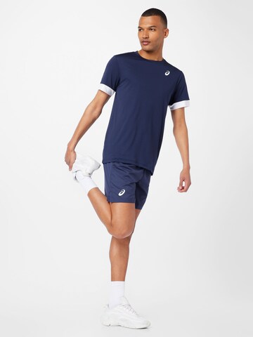 ASICS Regular Sportshorts in Blau