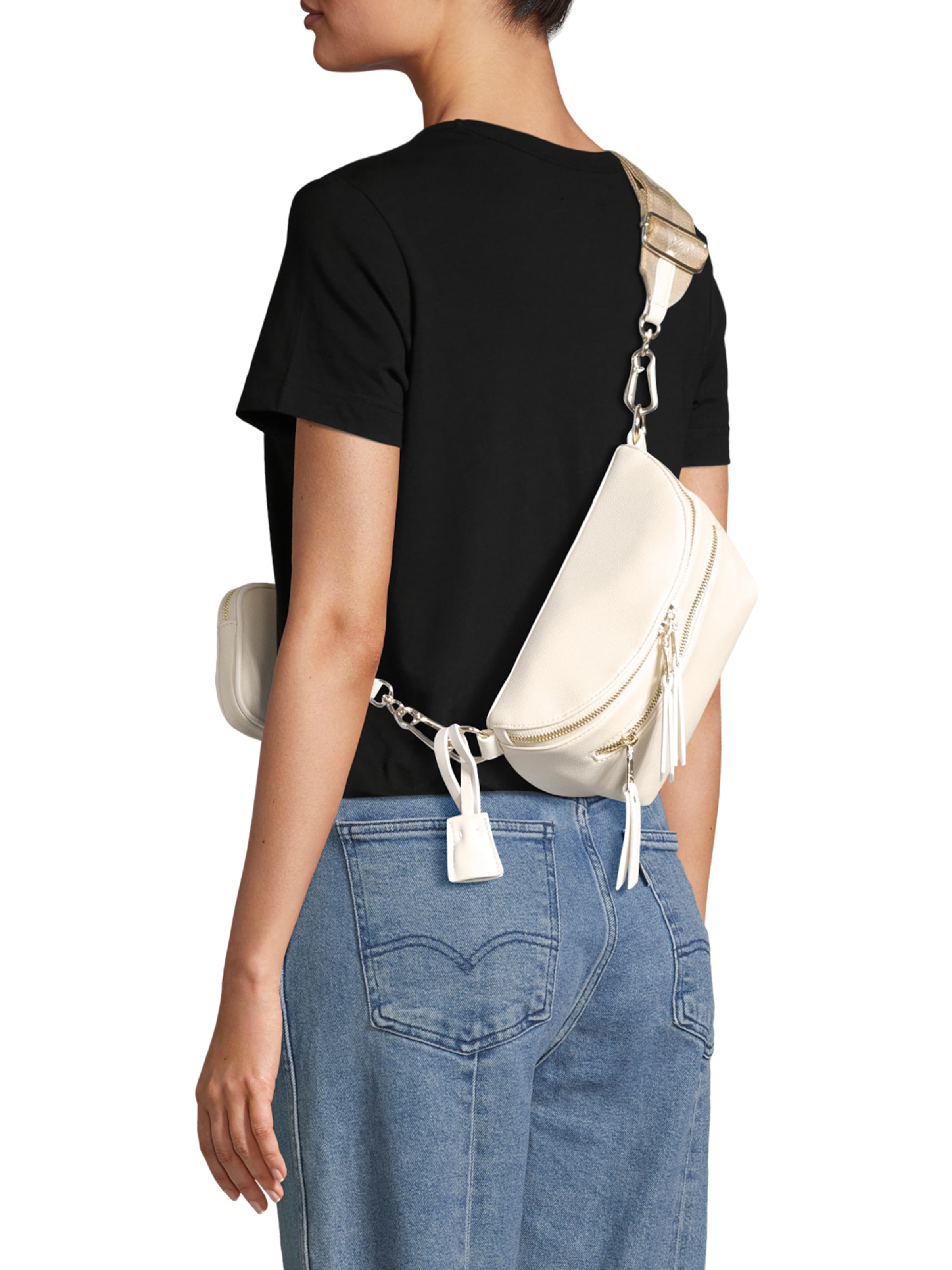 STEVE MADDEN Gürteltasche 'Bclarke' in Weiß: Vorderseite