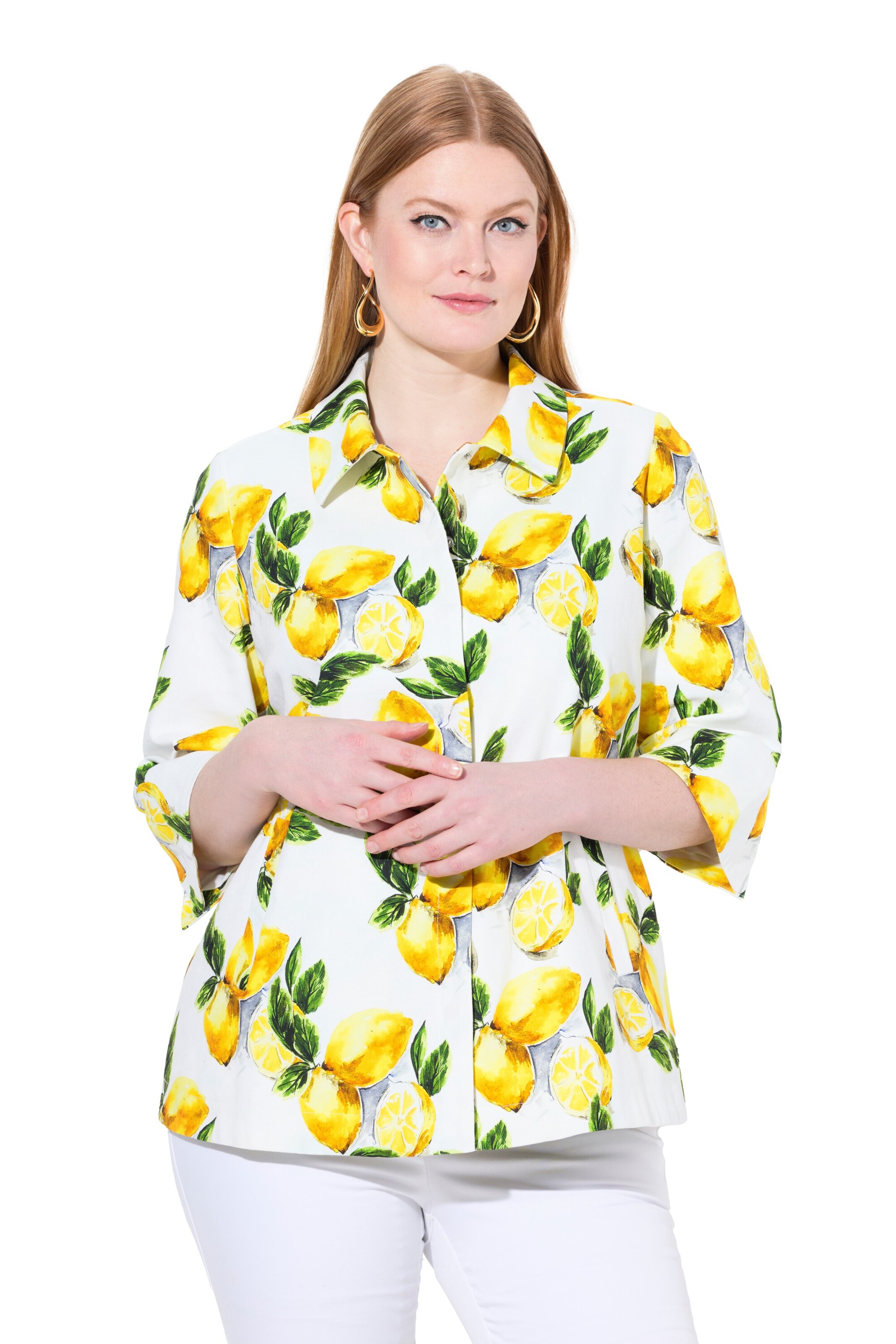 Ulla Popken Bluse in Weiß: Vorderseite