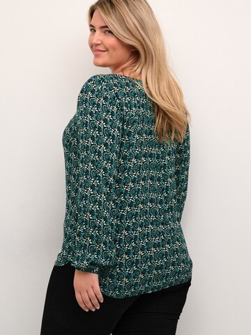 KAFFE CURVE Blouse 'Kerry Ami' in Green