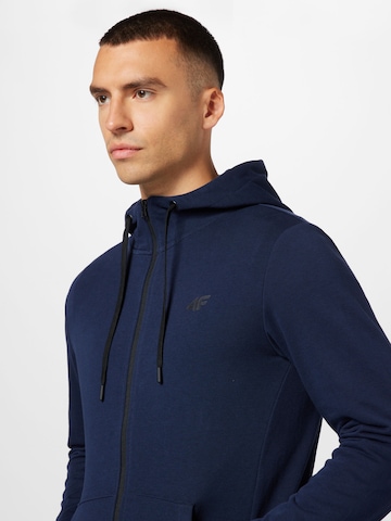 4F Sportsweatjacke in Blau