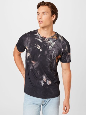 Key Largo Shirt 'Amazonas' in Black: front