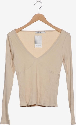 NA-KD Langarmshirt S in Beige: predná strana