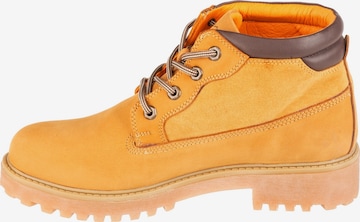 Bottines à lacets 'River 2' Lumberjack en jaune : devant