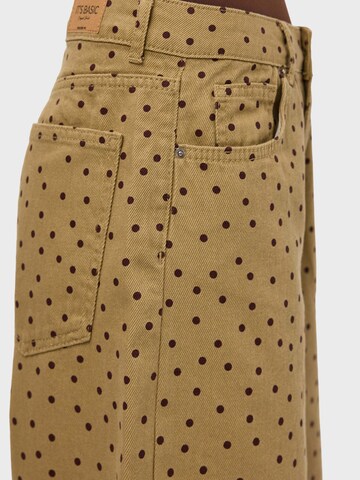 IT'S BASIC Baggy Jeans 'POLKA BAGGY LOW RISE JEANS' in Yellow