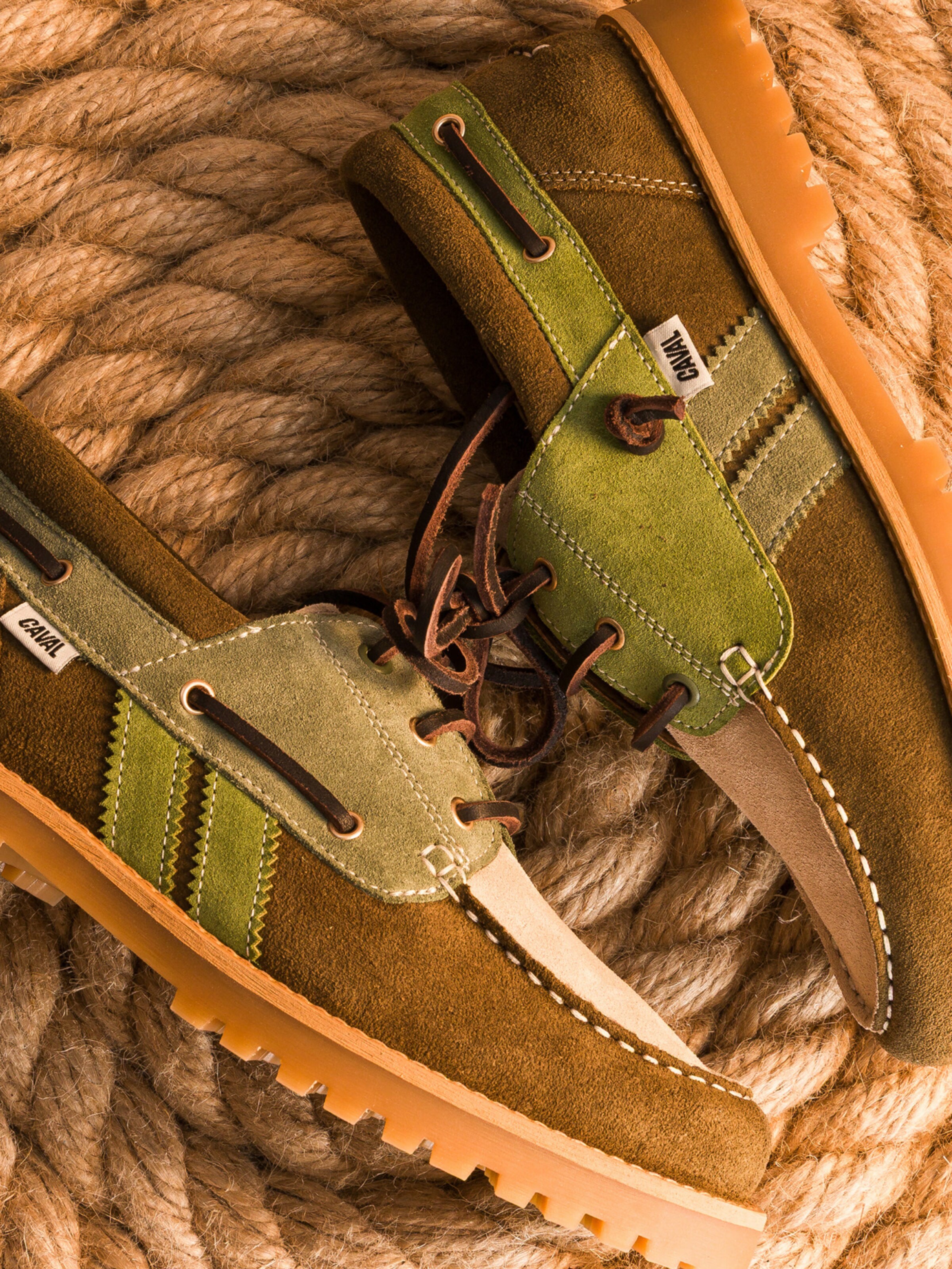 Caval Mocassins in Groen