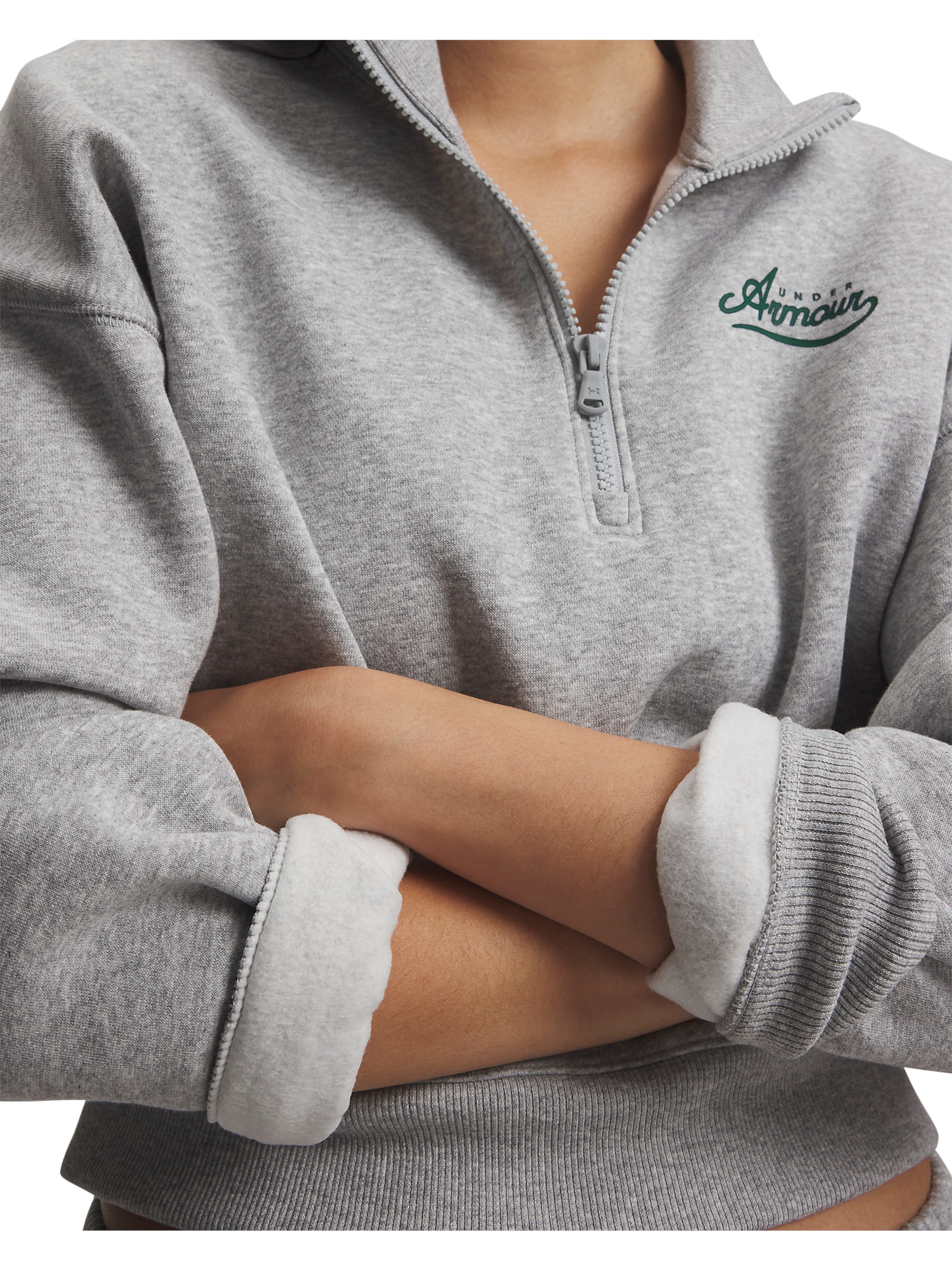 UNDER ARMOUR Sports sweatshirt 'Rival' in Grey