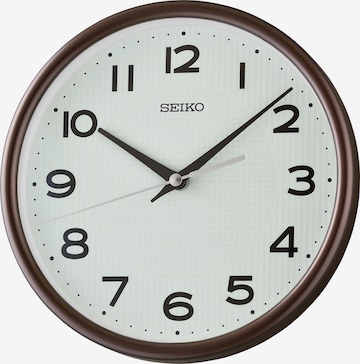 SEIKO Tischuhr in Braun: Vorderseite