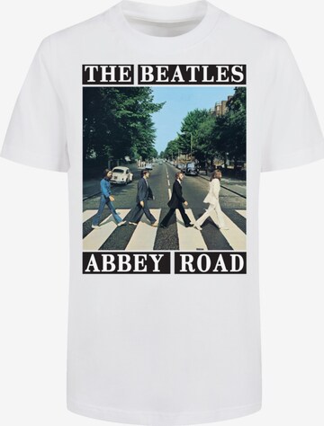 F4NT4STIC Shirt 'The Beatles Abbey Road' in Wit: voorkant