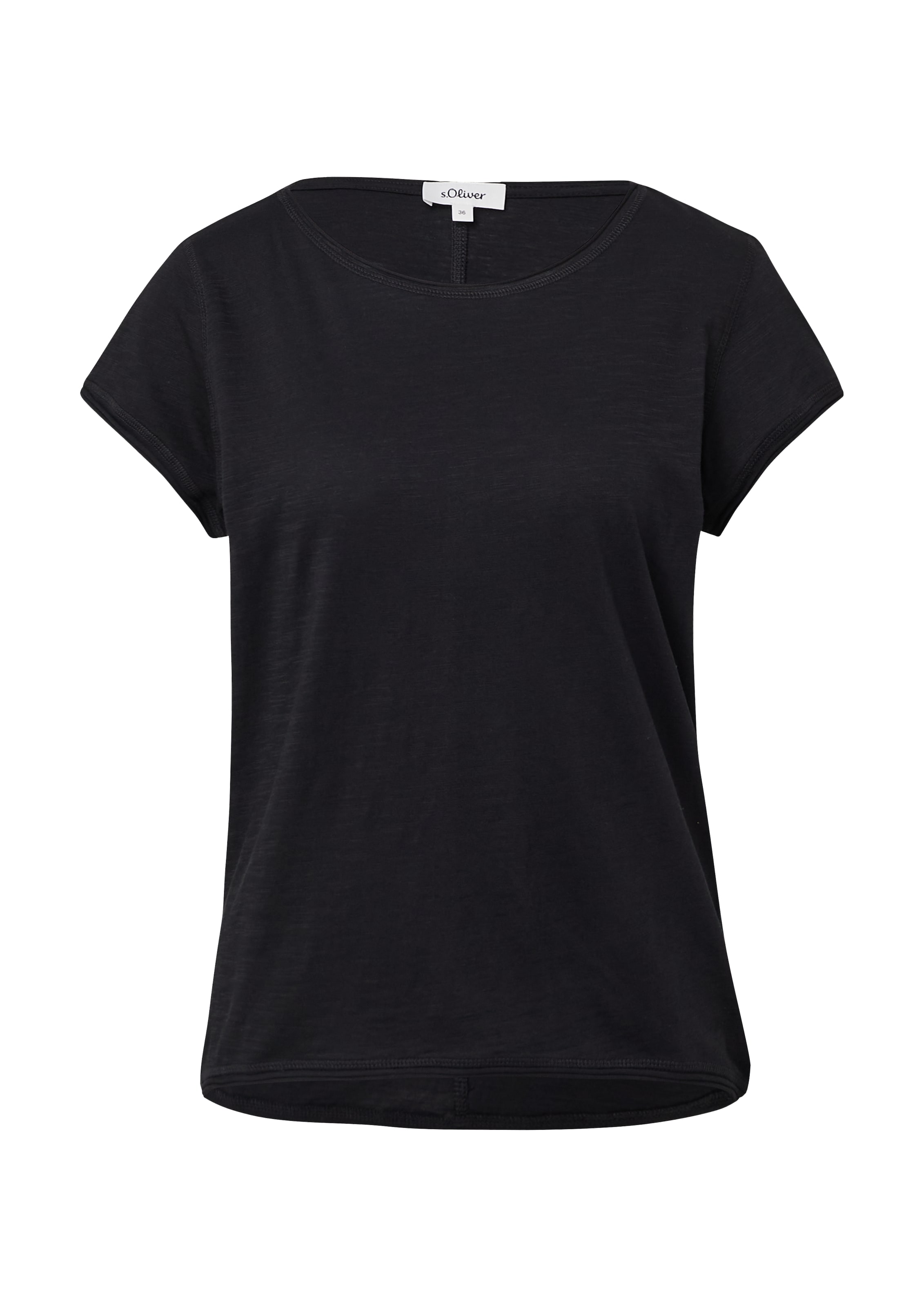 s.Oliver T-Shirt in Schwarz: Vorderseite