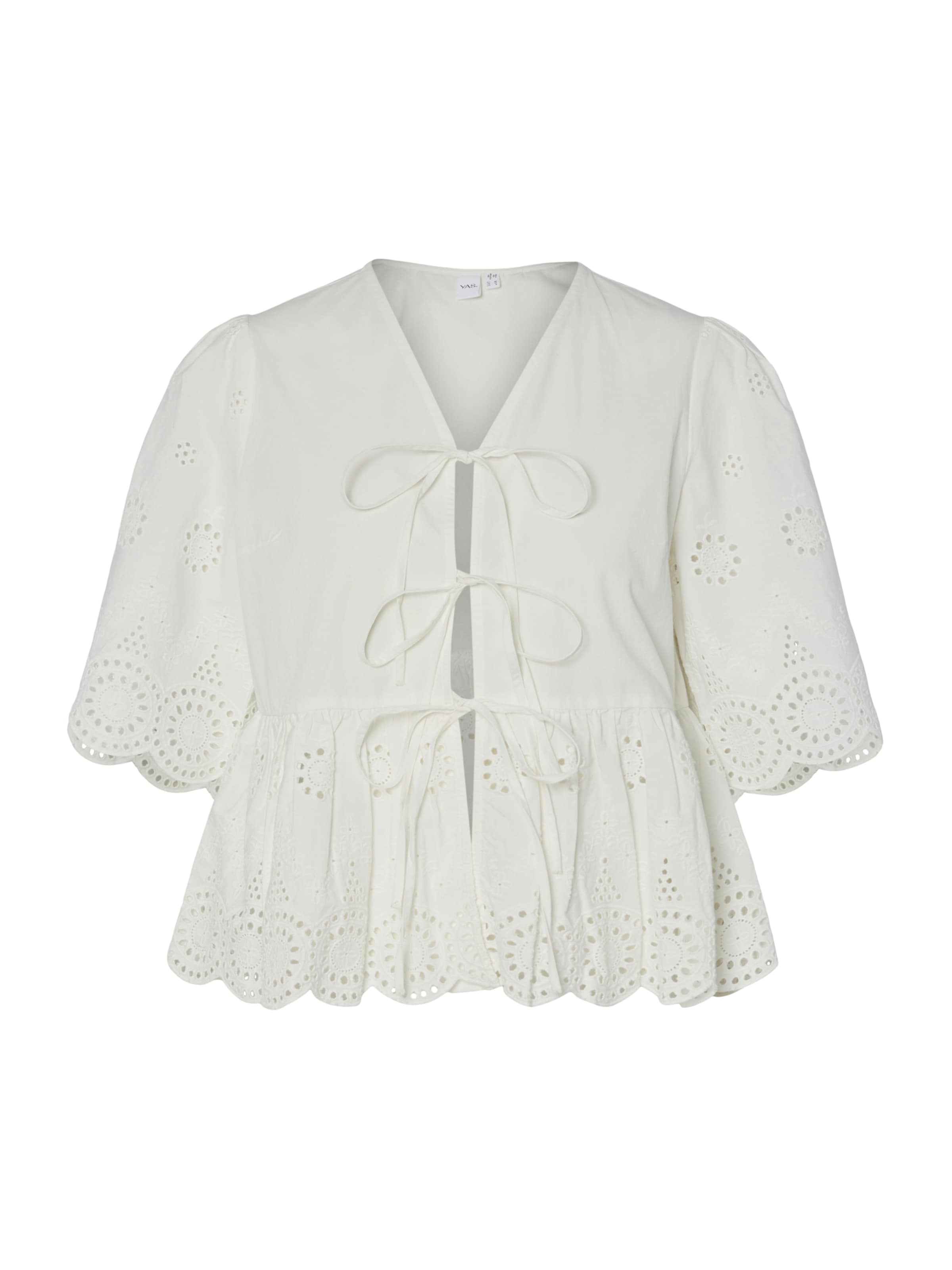 YAS Blusa 'YASCORNELIA' en blanco, Vista del producto