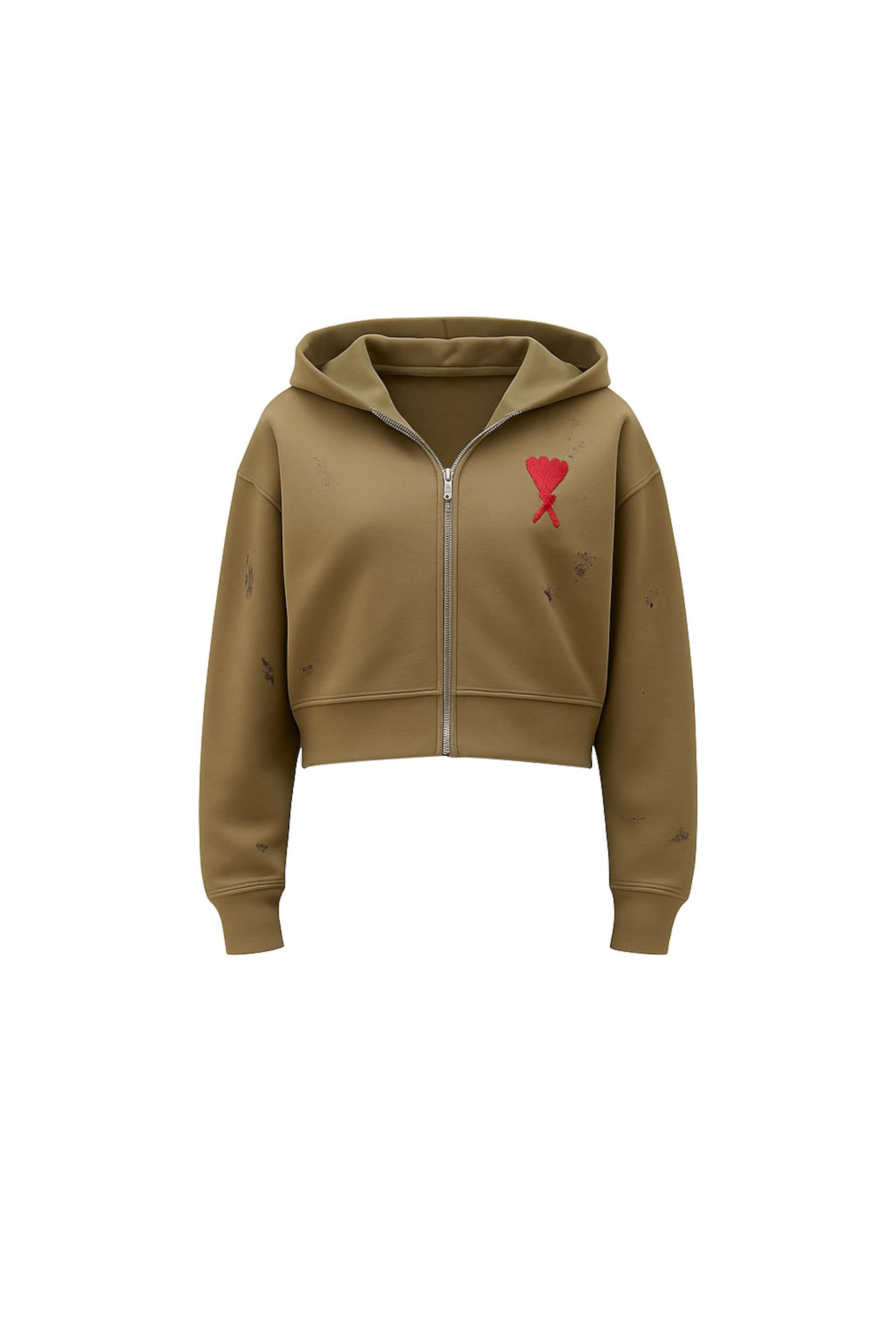 PCFG Sweatshirt 'Destroyed' in Groen: voorkant