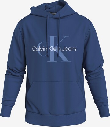 Calvin Klein Jeans Mikina 'Essentials' – modrá: přední strana