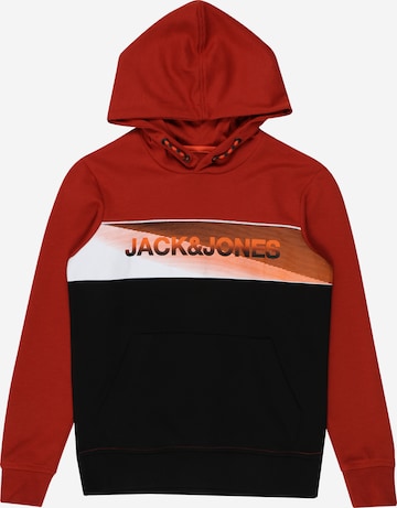 Jack & Jones Junior Mikina 'Jenson' – červená: přední strana