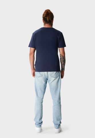 Oldskull T-Shirt 'Retro 7Tee6' in Blau