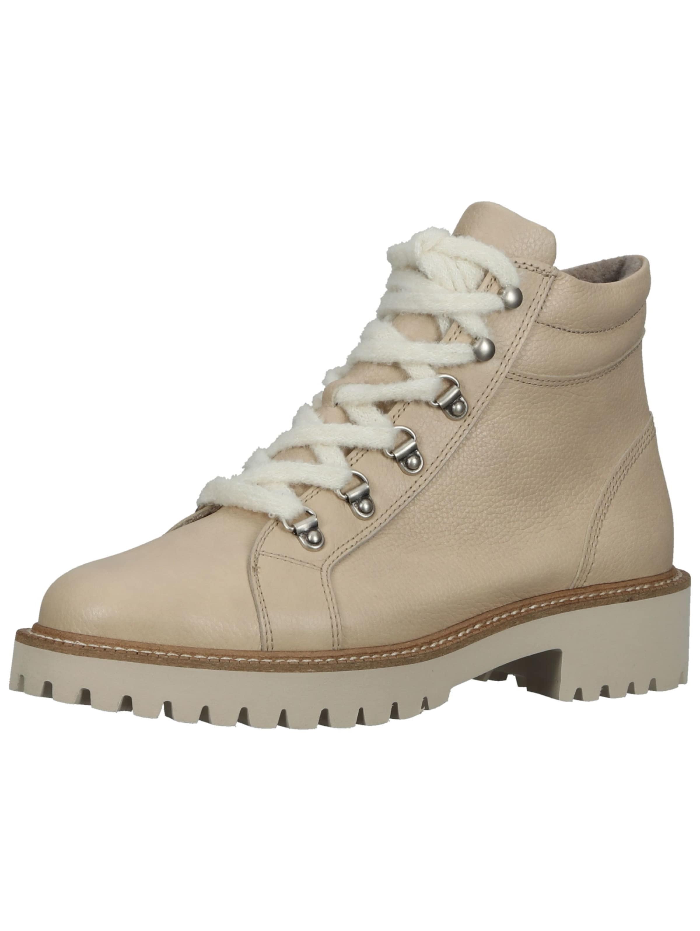 Bottines à lacets Paul Green en beige : devant