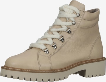 Paul Green Schnürstiefelette in Beige: predná strana