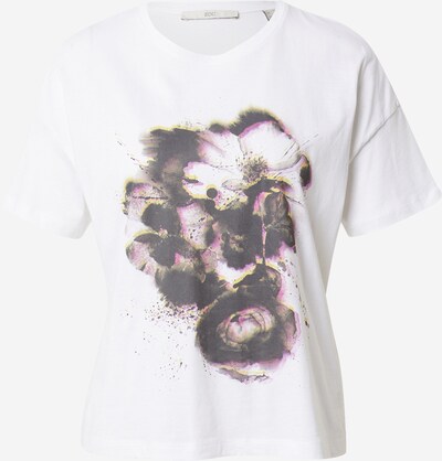 EDC BY ESPRIT Shirt in hellgelb / anthrazit / neonpink / weiß, Produktansicht