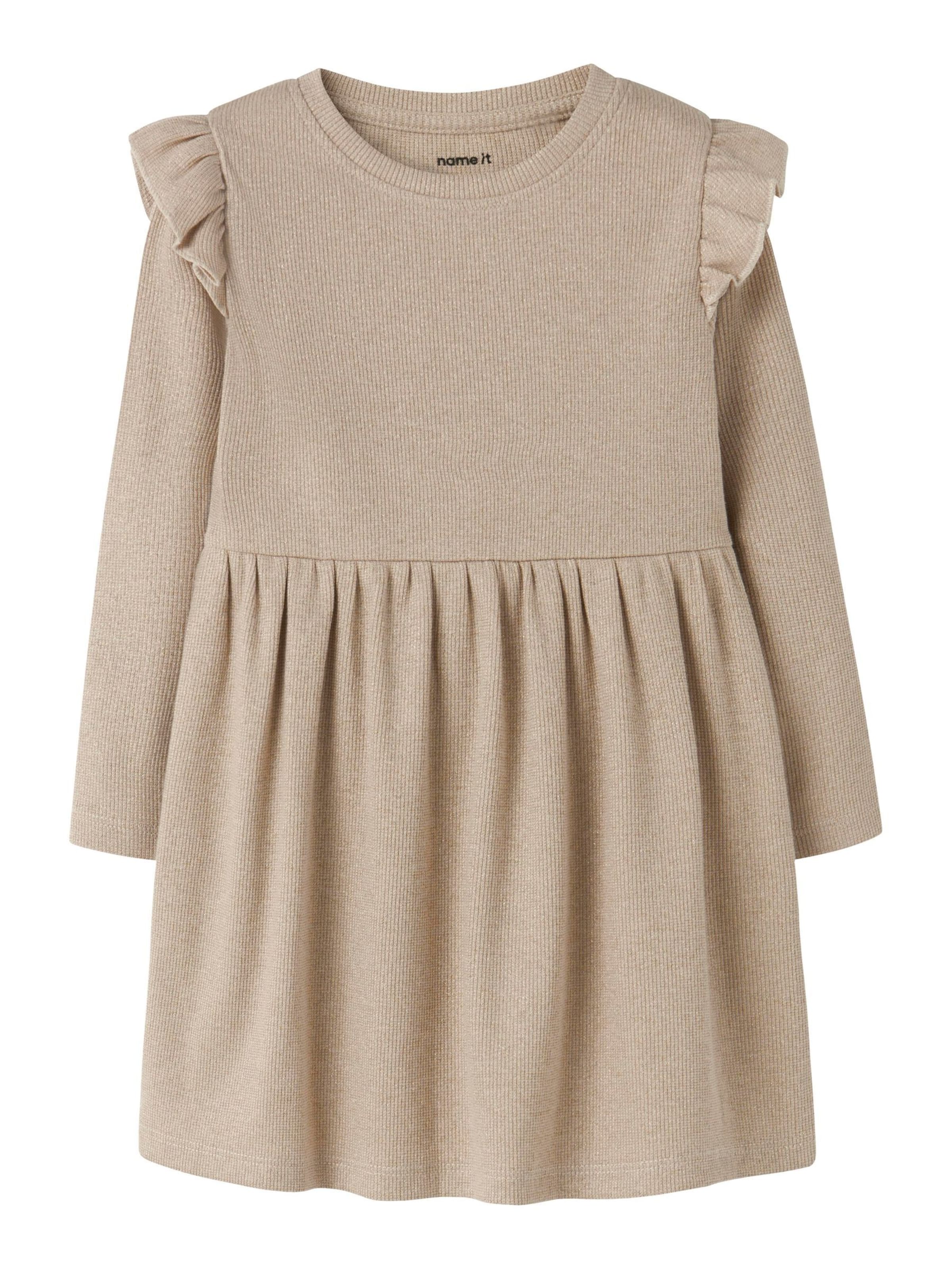 NAME IT Dress in Beige: front
