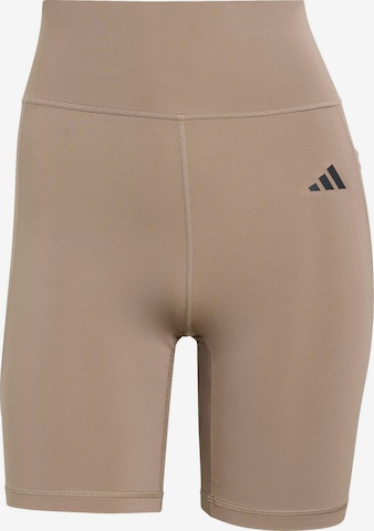 ADIDAS PERFORMANCE Sportbroek 'OPT ESS' in Bruin: voorkant