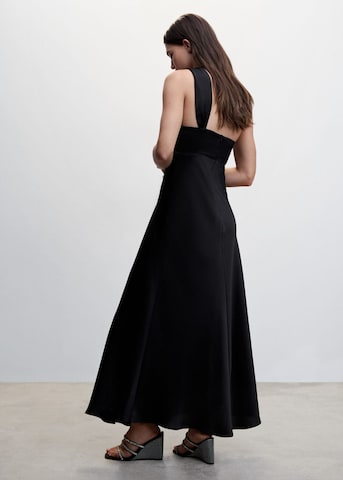 MANGO Вечерна рокля 'Leandra' в черно