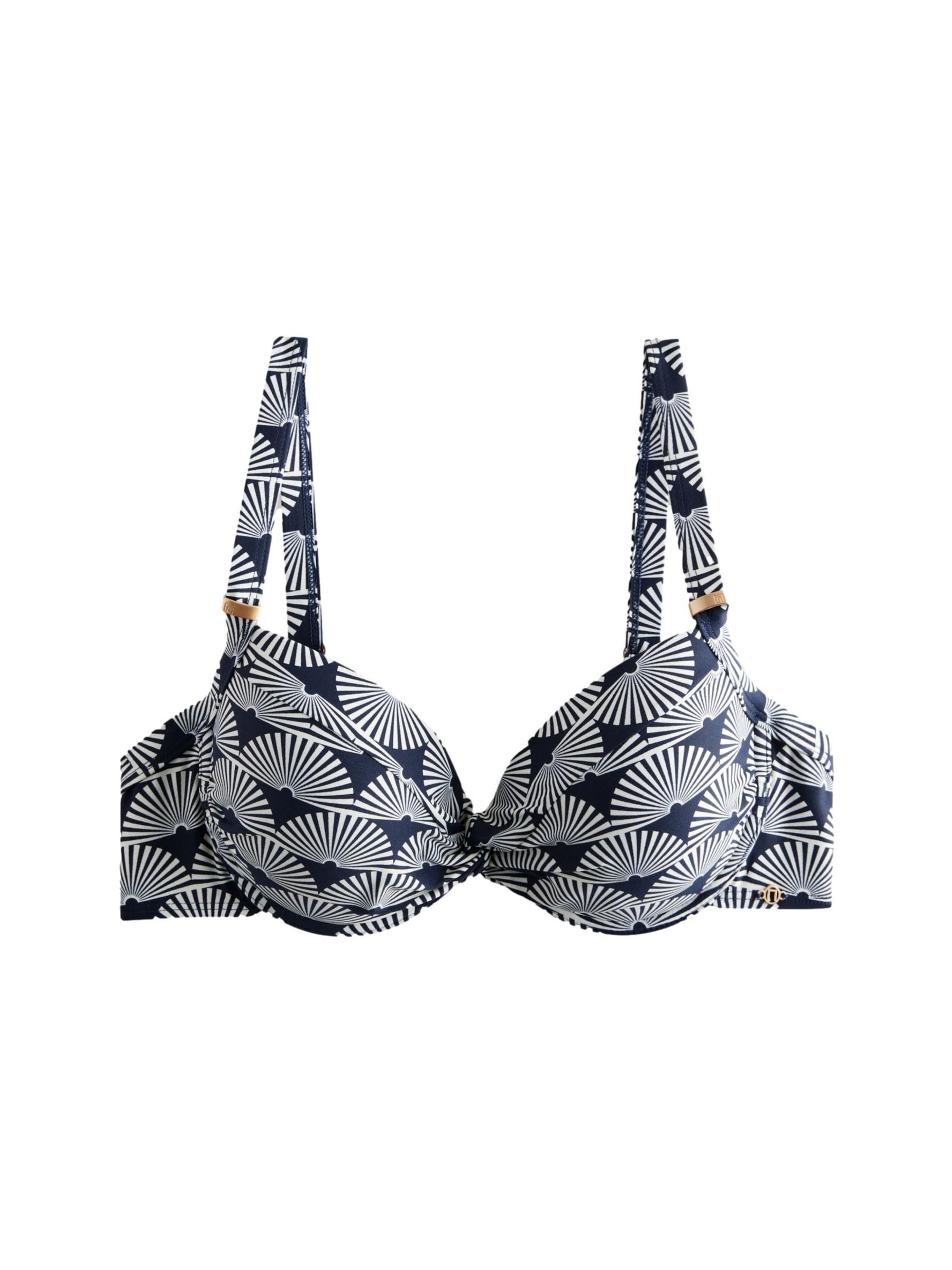 T-shirt Top per bikini di Next in blu: frontale