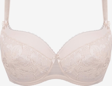 Unikat BH 'Inga' in Beige: Vorderseite
