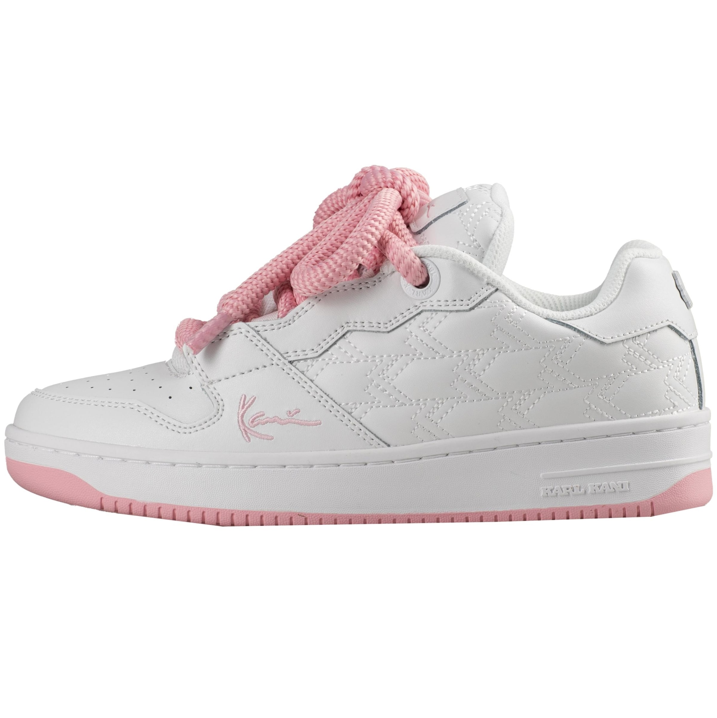 Baskets basses 'Sk8' Karl Kani en blanc : devant