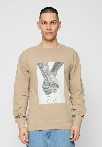 MT Men Sweatshirt 'Trust 2.0' in Beige: Vorderseite