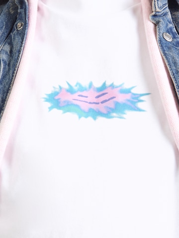 T-Shirt 'Great' WEEKDAY en blanc