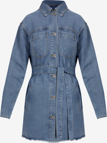 Finn Flare Jeansjacke in Blau: Vorderseite