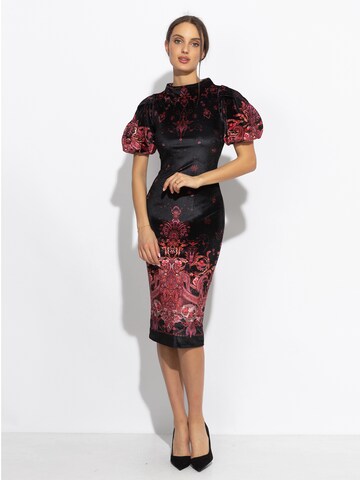 JIORO Dress 'PAISLEY DARK' in Black