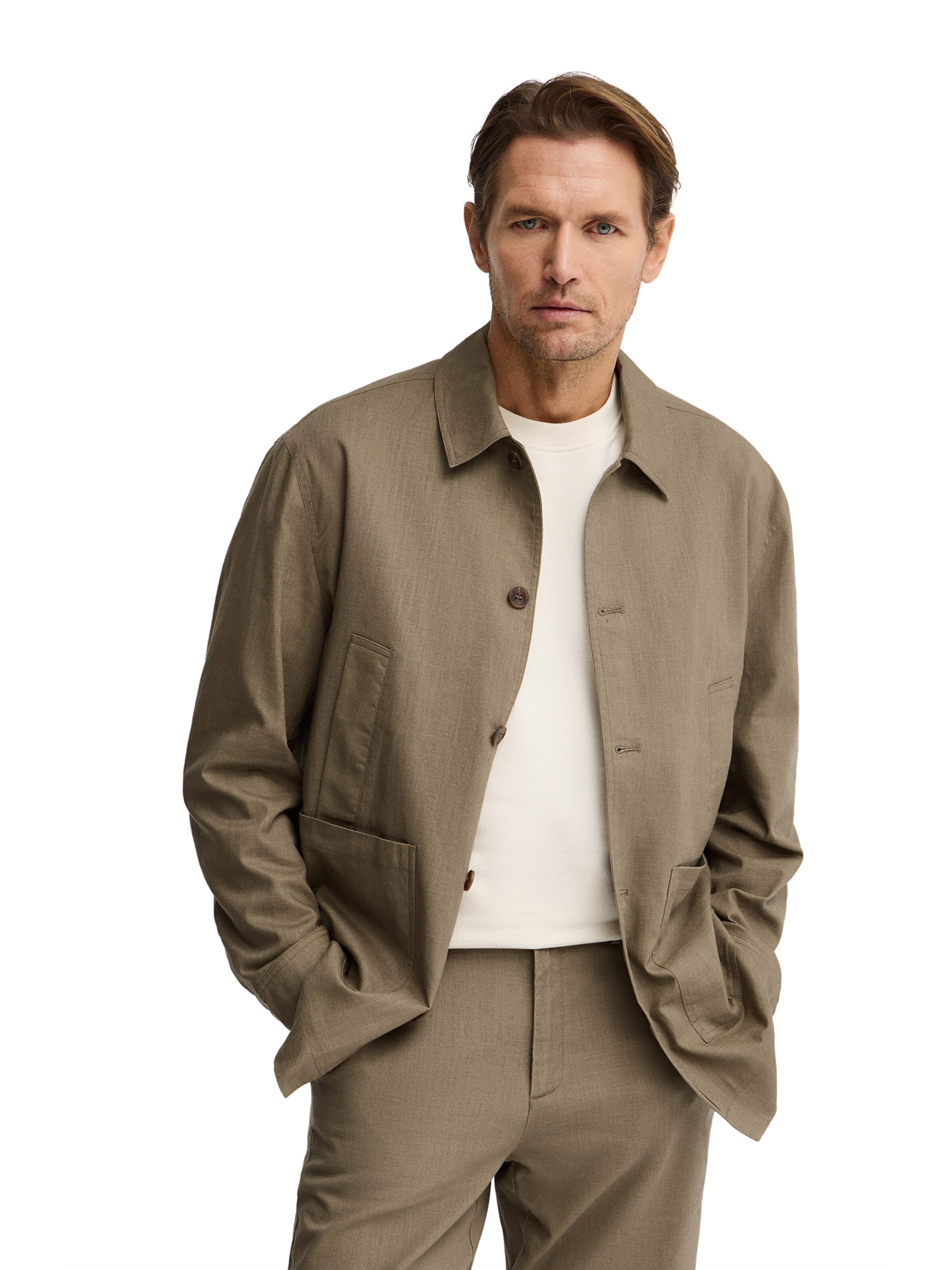 Polo Club Between-Season Jacket in Green: front