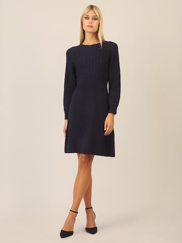 APART Knitted dress in Blue