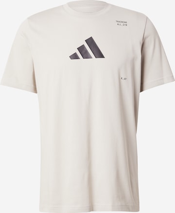 ADIDAS PERFORMANCE Sportshirt in Grau: Vorderseite