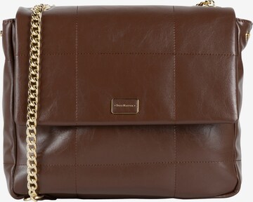 DreiMaster Klassik Shoulder Bag 'Iridia' in Brown: front