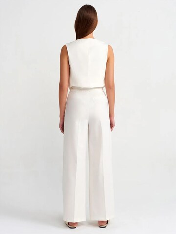 Dilvin Wide leg Pants in White