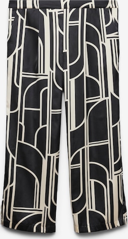 Vero Moda Curve - Pierna ancha Pantalón plisado 'VMChadley' en negro: frente